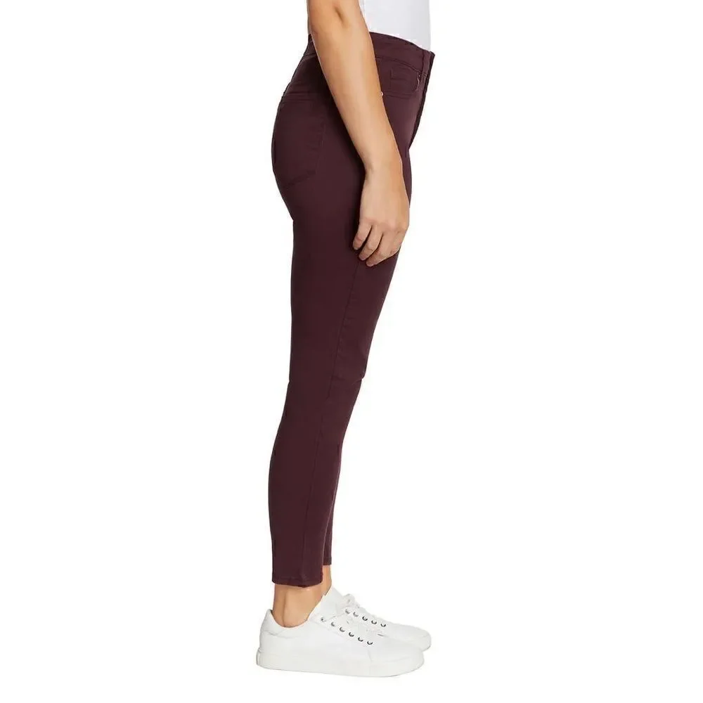 NEW! NWT JESSICA SIMPSON Women Ladies High Rise Skinny Soft Jeans in Wine Red - Picture 2 of 13